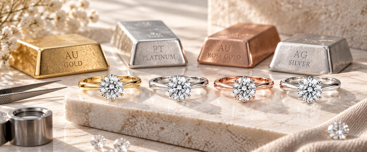 Jewelry Metal Guide: Gold, Platinum & More