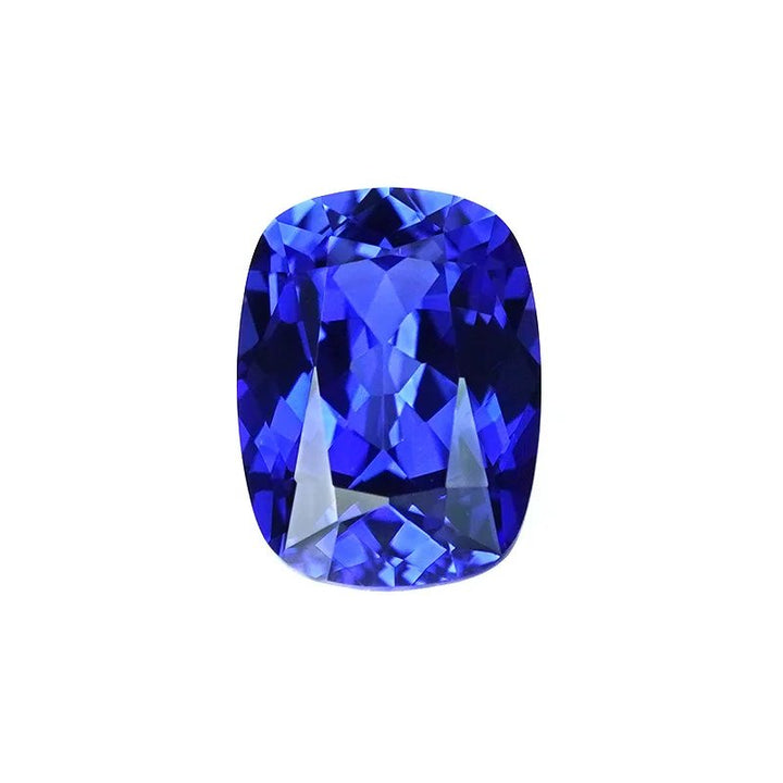 Antique Cushion Cut Lab Grown Blue Sapphire