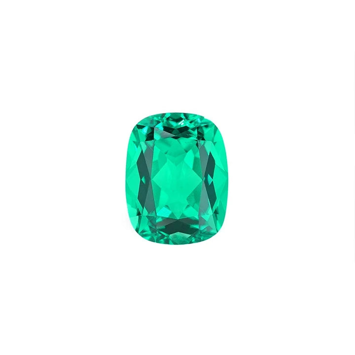 Antique Cushion Cut Lab Grown Emerald