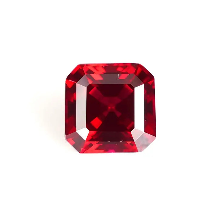 Asscher Cut Lab Grown Ruby