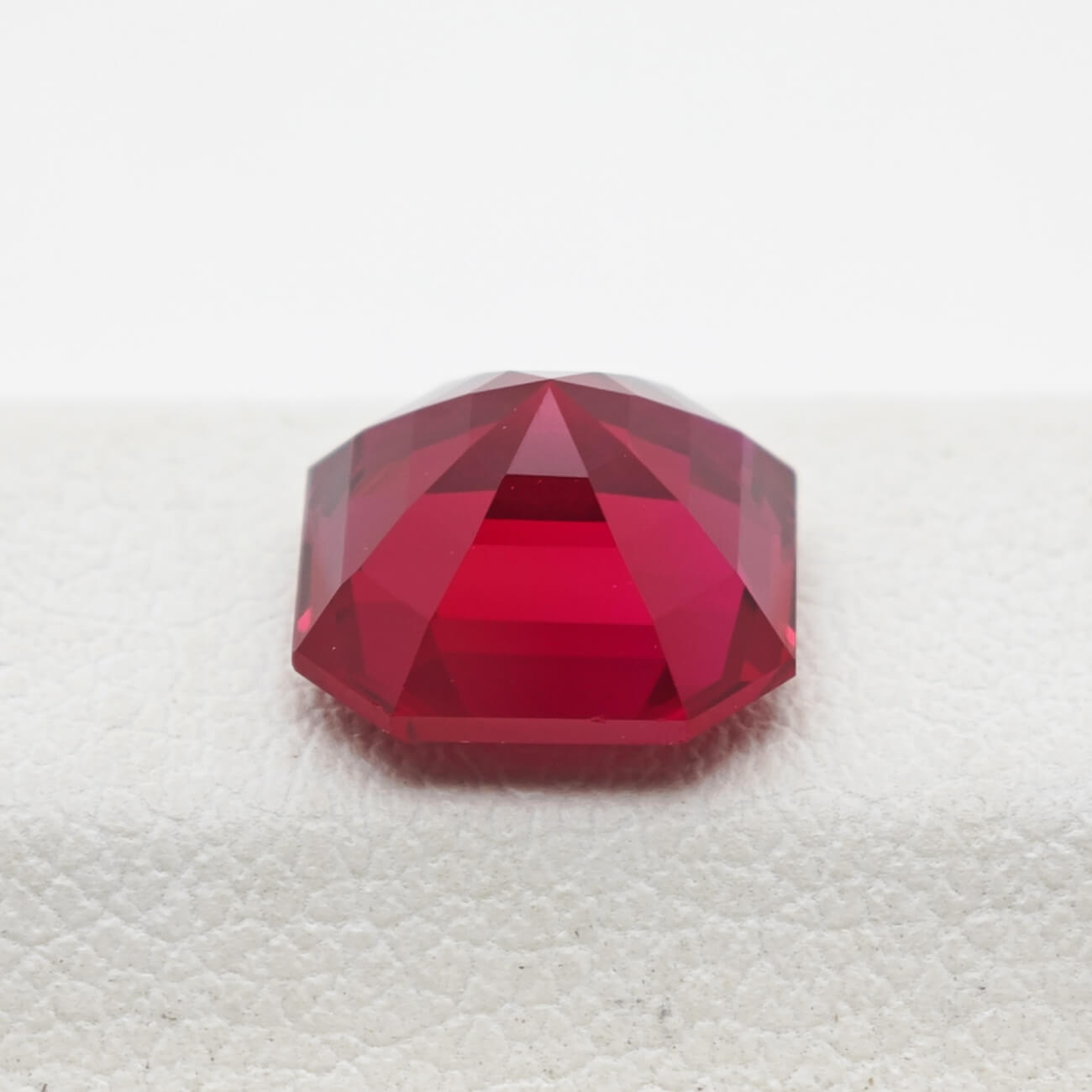 Asscher Cut Lab Grown Ruby