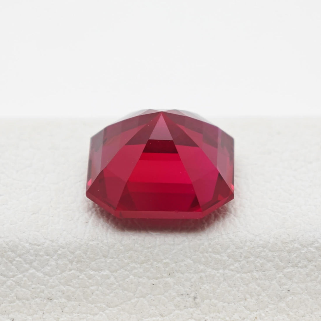 Asscher Cut Lab Grown Ruby