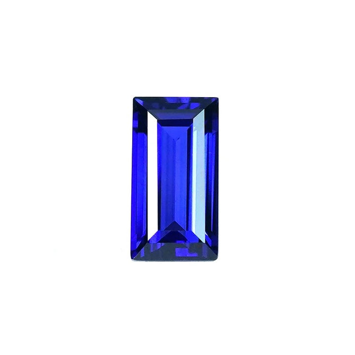 Baguette Cut Lab Grown Blue Sapphire
