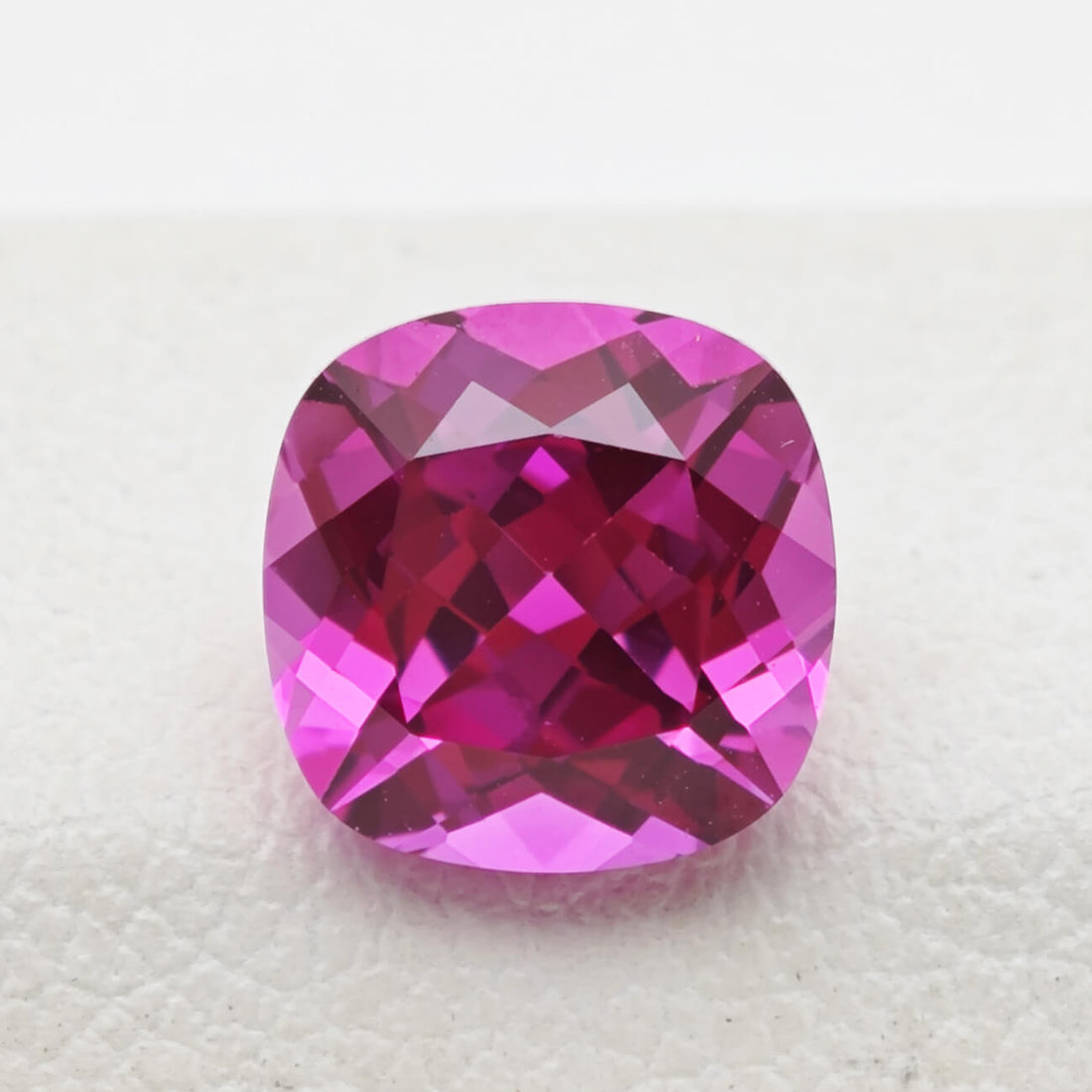 Cushion Cut Lab Grown Hot Pink Sapphire