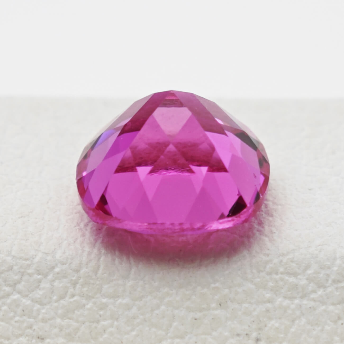 Cushion Cut Lab Grown Hot Pink Sapphire