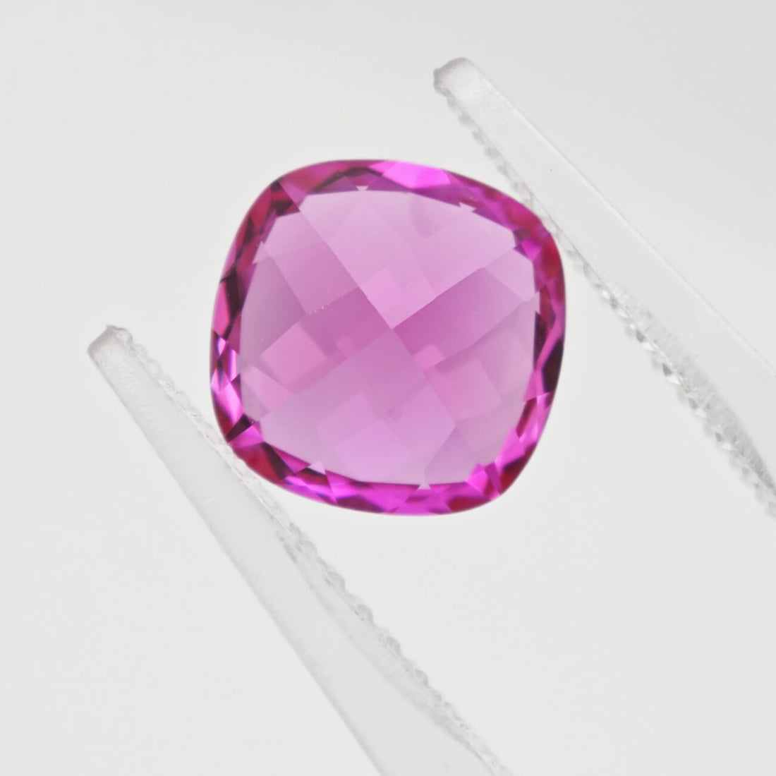 Cushion Cut Lab Grown Hot Pink Sapphire