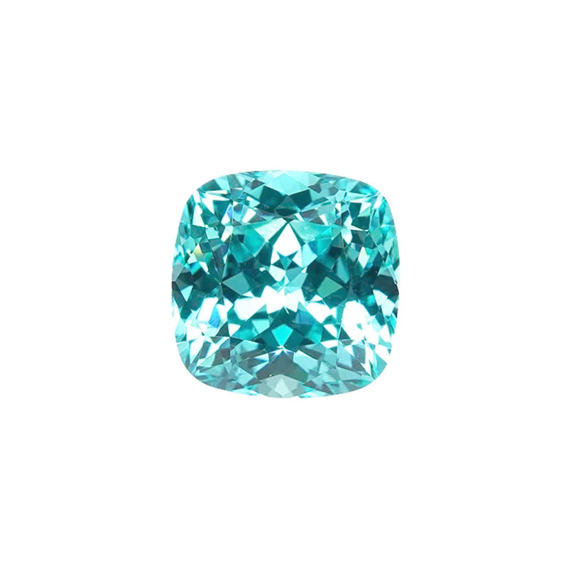 Cushion Cut Lab Grown Paraiba YAG
