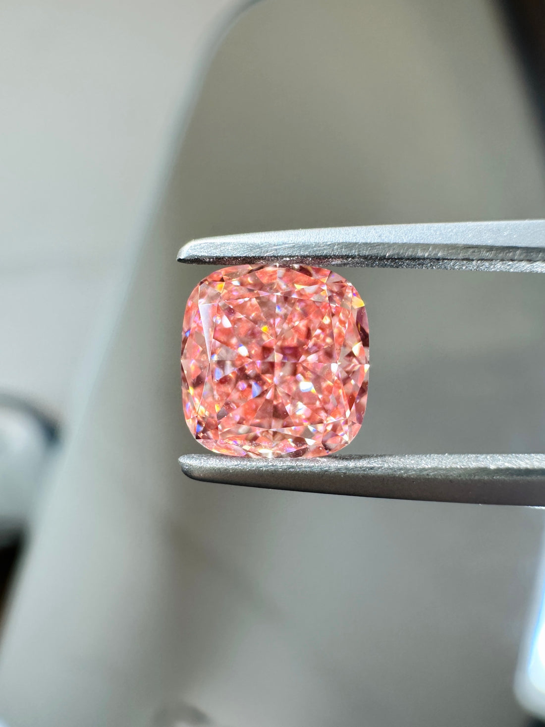 3.02ct VS1 Cushion Cut Lab Grown Pink Diamond