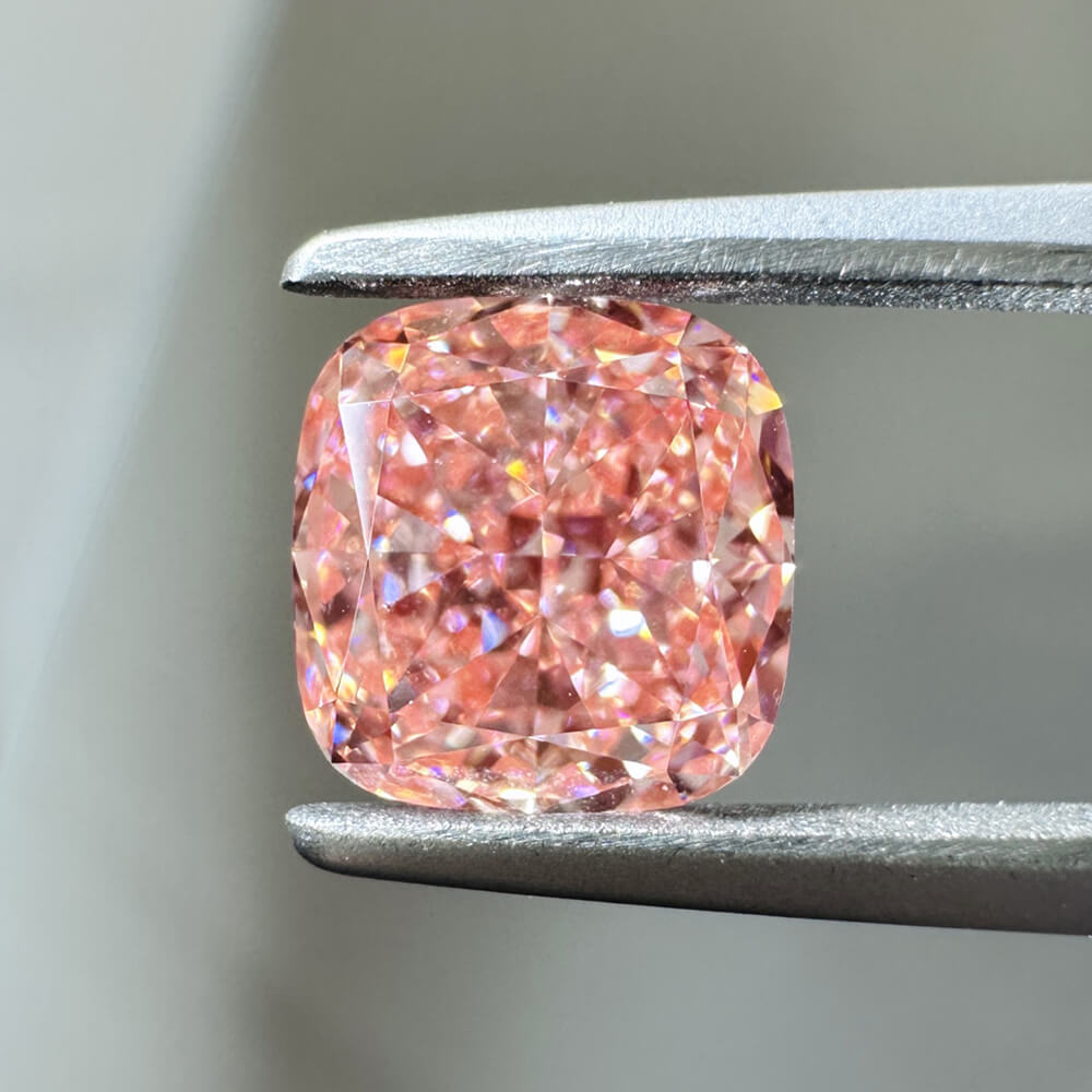 1.77ct VS1 Cushion Cut Lab Grown Pink Diamond