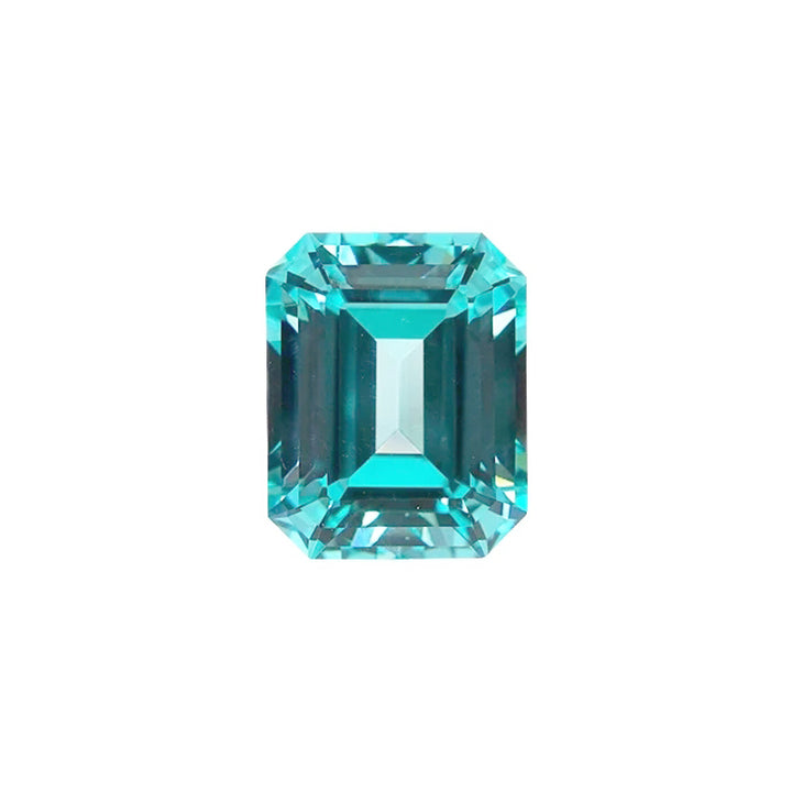 Emerald Cut Lab Grown Paraiba Tourmaline