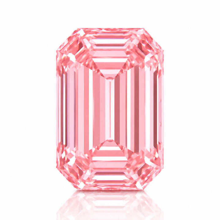 1.12ct VS1 Emerald Cut Lab Grown Pink Diamond