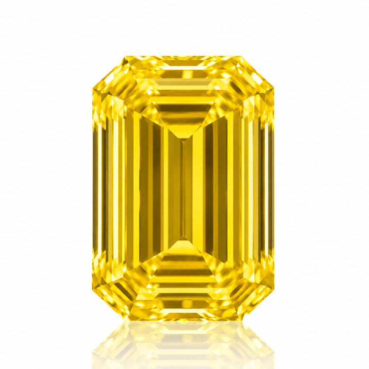 1.39ct VVS2 Emerald Cut Lab Grown Yellow Diamond
