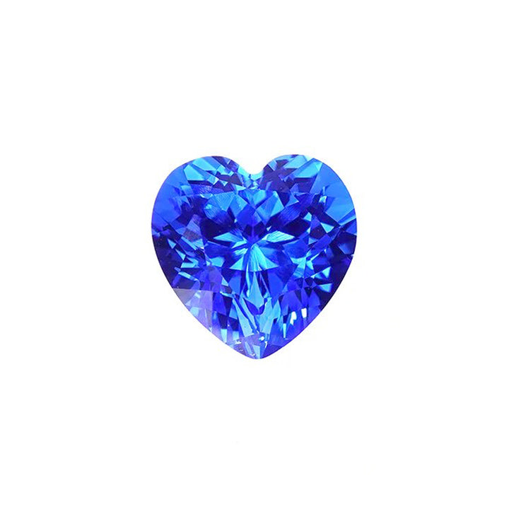 Heart Cut Lab Grown Blue Spinel