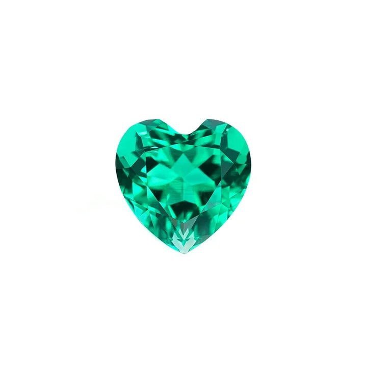 Heart Cut Lab Grown Emerald
