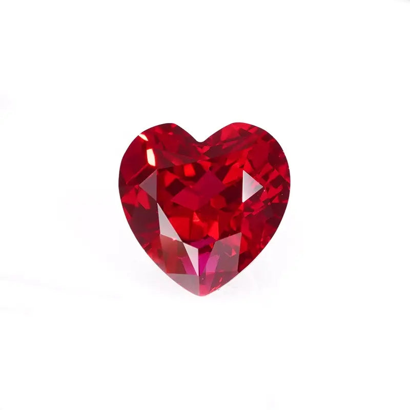 Heart Cut Lab Grown Ruby