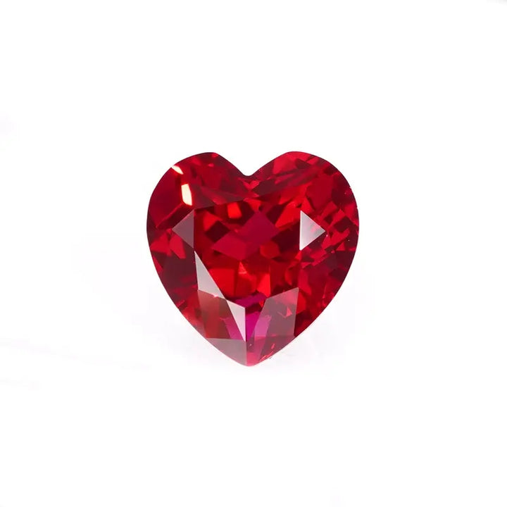 Heart Cut Lab Grown Ruby