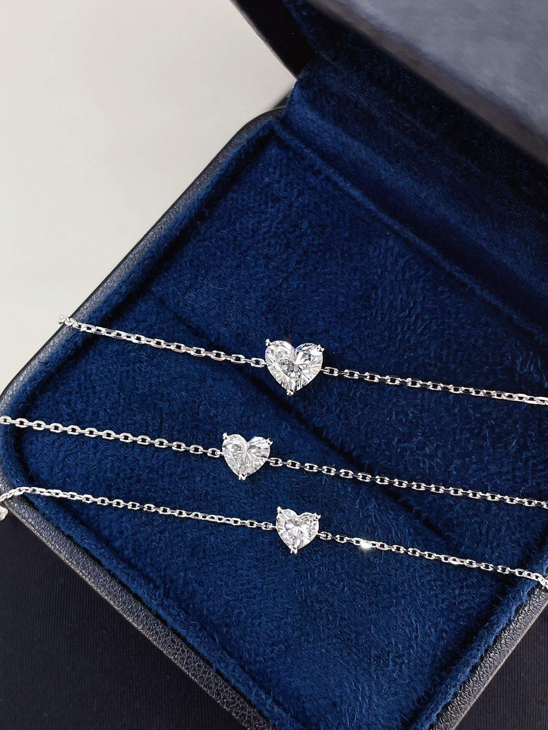 2ct Heart cut lab grown diamond bracelet