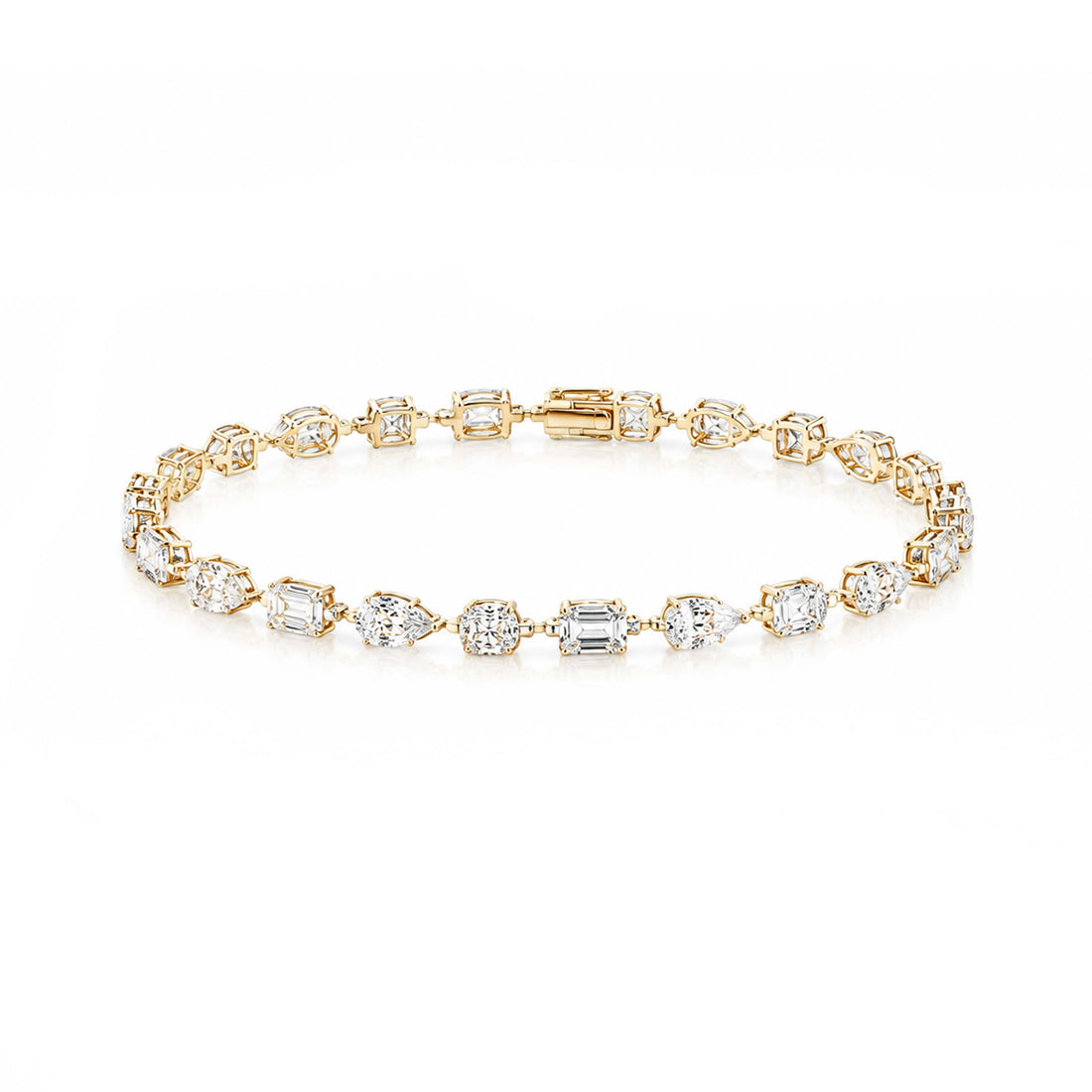 Irregular lab grown diamond bracelet