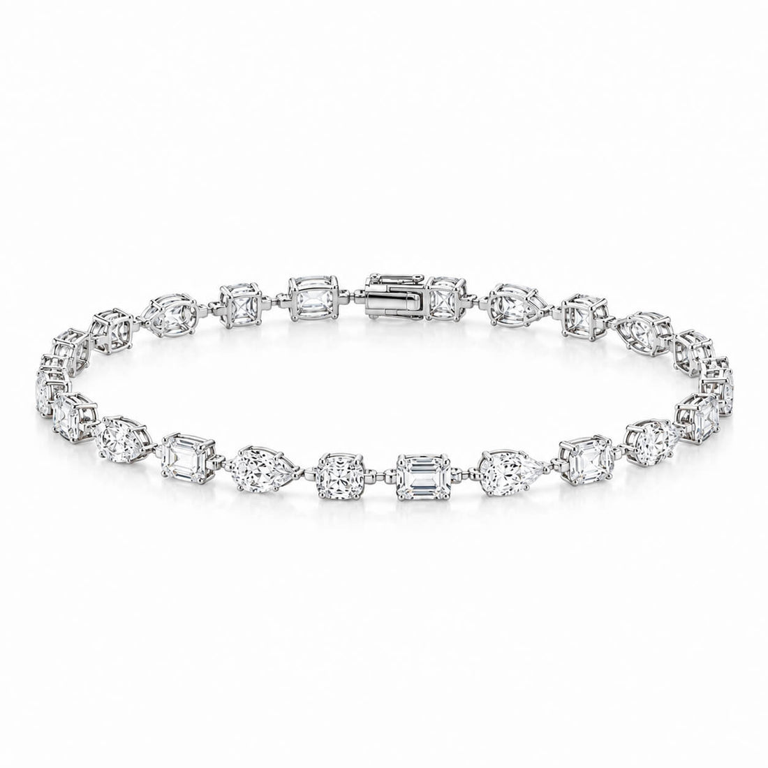 Irregular lab grown diamond bracelet