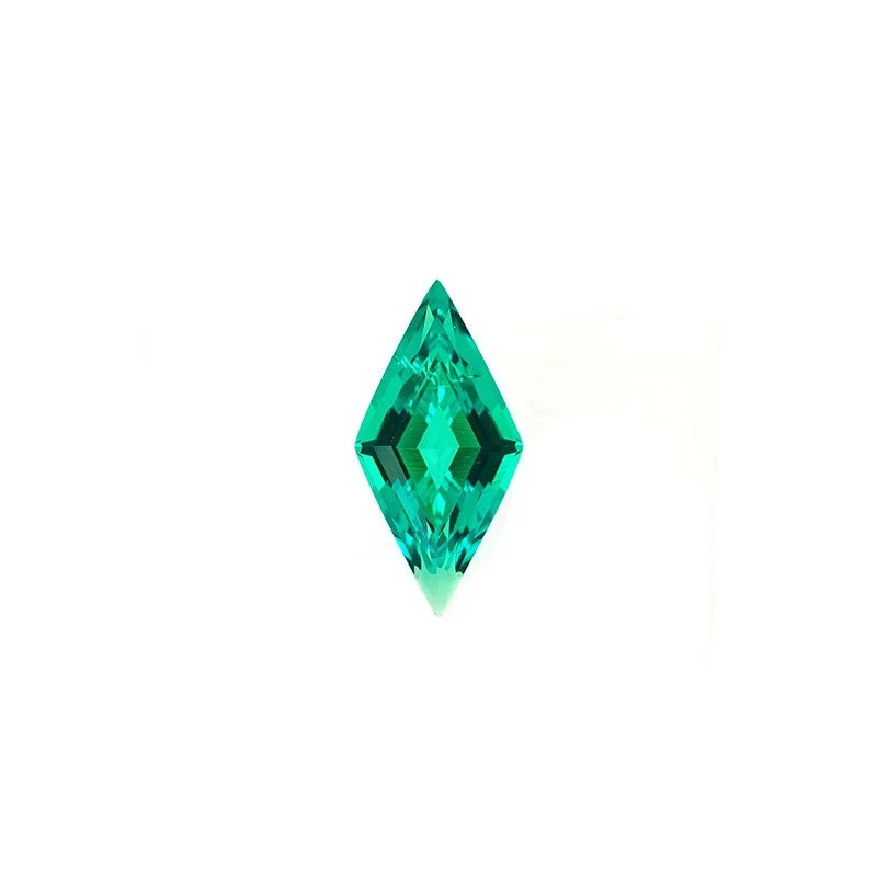 Lozenge Kite Shape Lab Grown Emerald