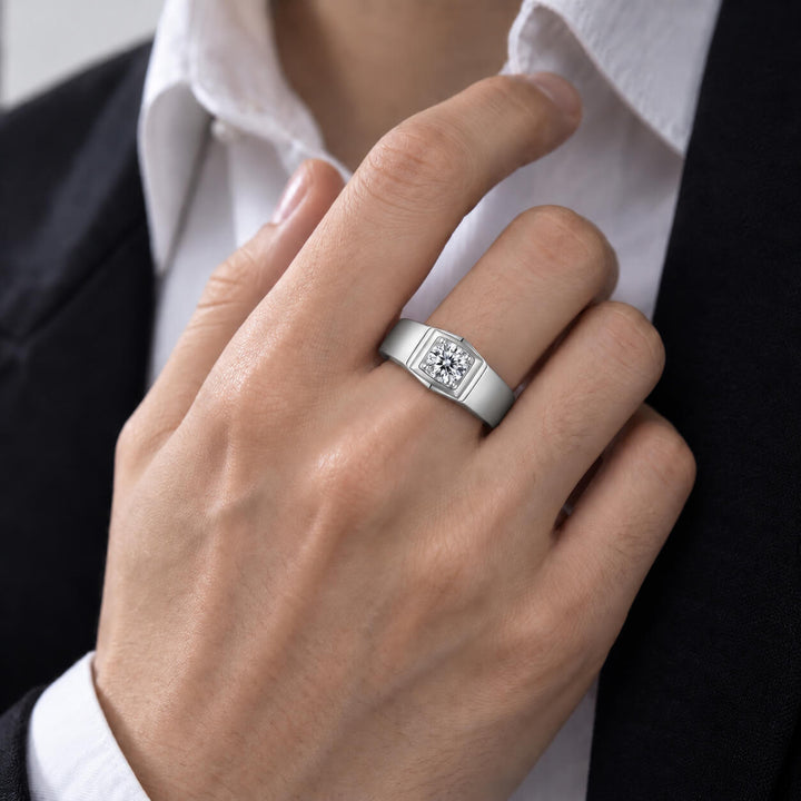 Lab grown diamond ring for men