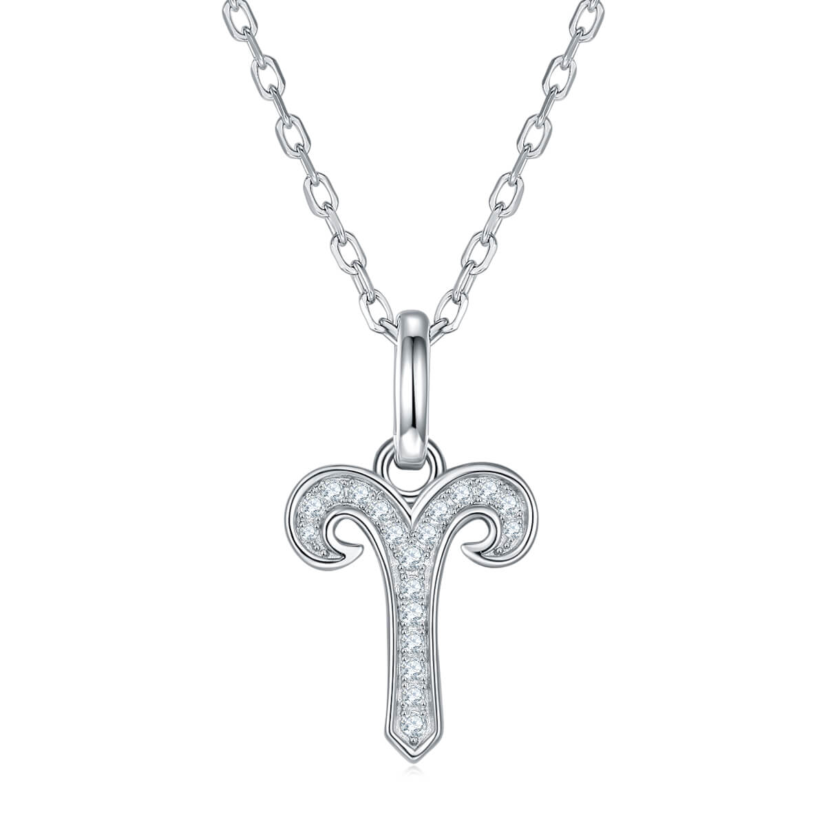 Aries of Zodiac signs Moissanite pendant necklace