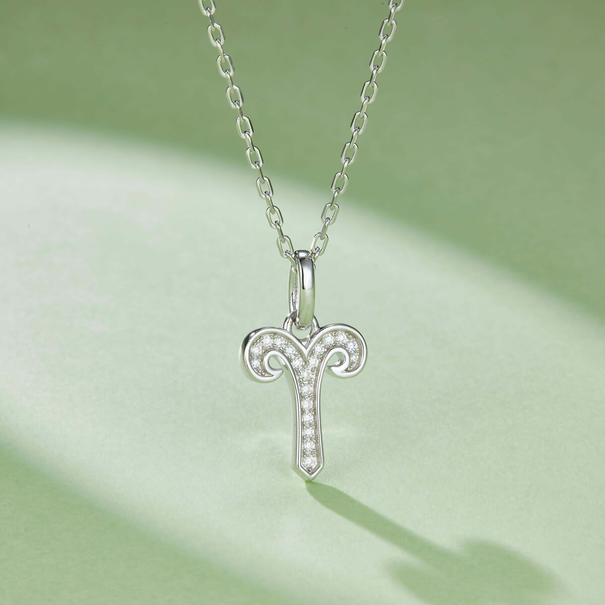 Aries of Zodiac signs Moissanite pendant necklace