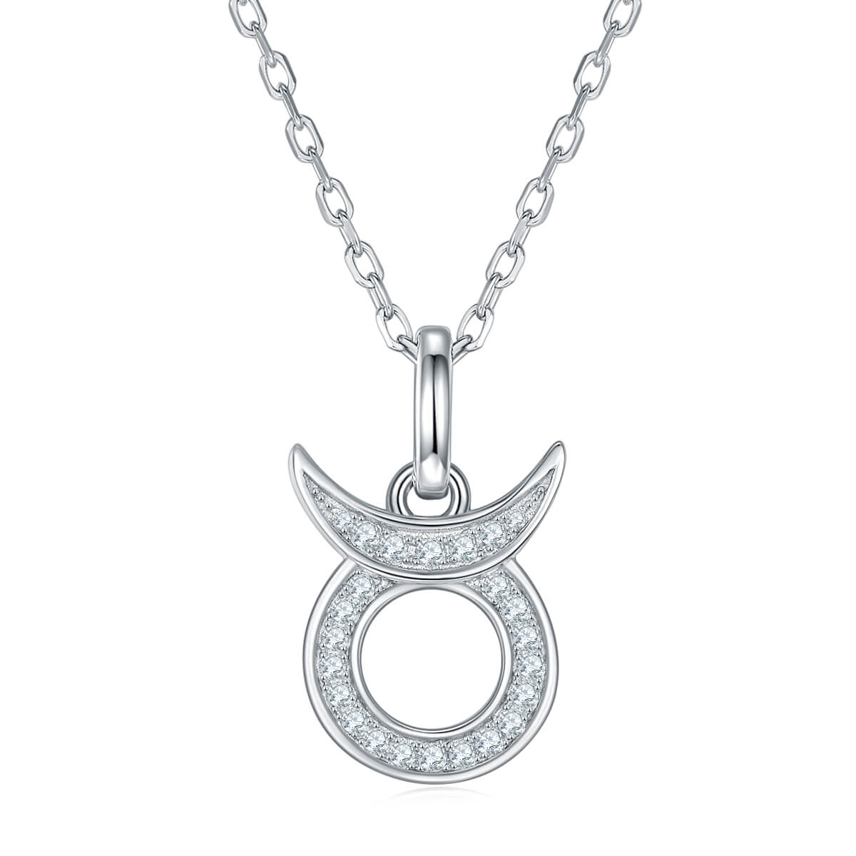 Taurus of Zodiac signs Moissanite pendant necklace