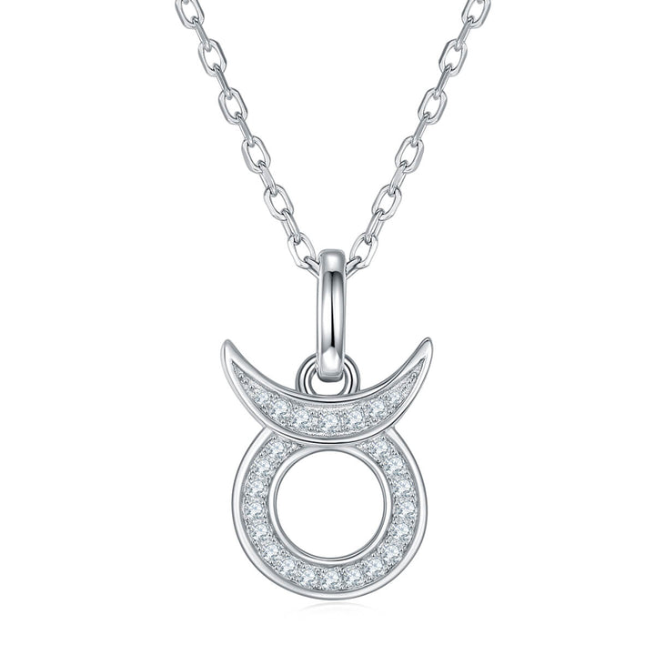 Taurus of Zodiac signs Moissanite pendant necklace