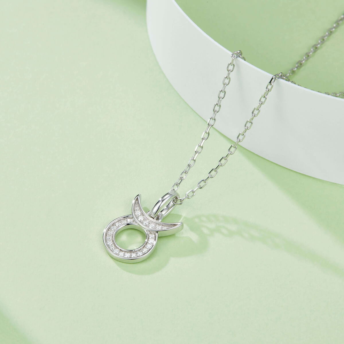 Taurus of Zodiac signs Moissanite pendant necklace