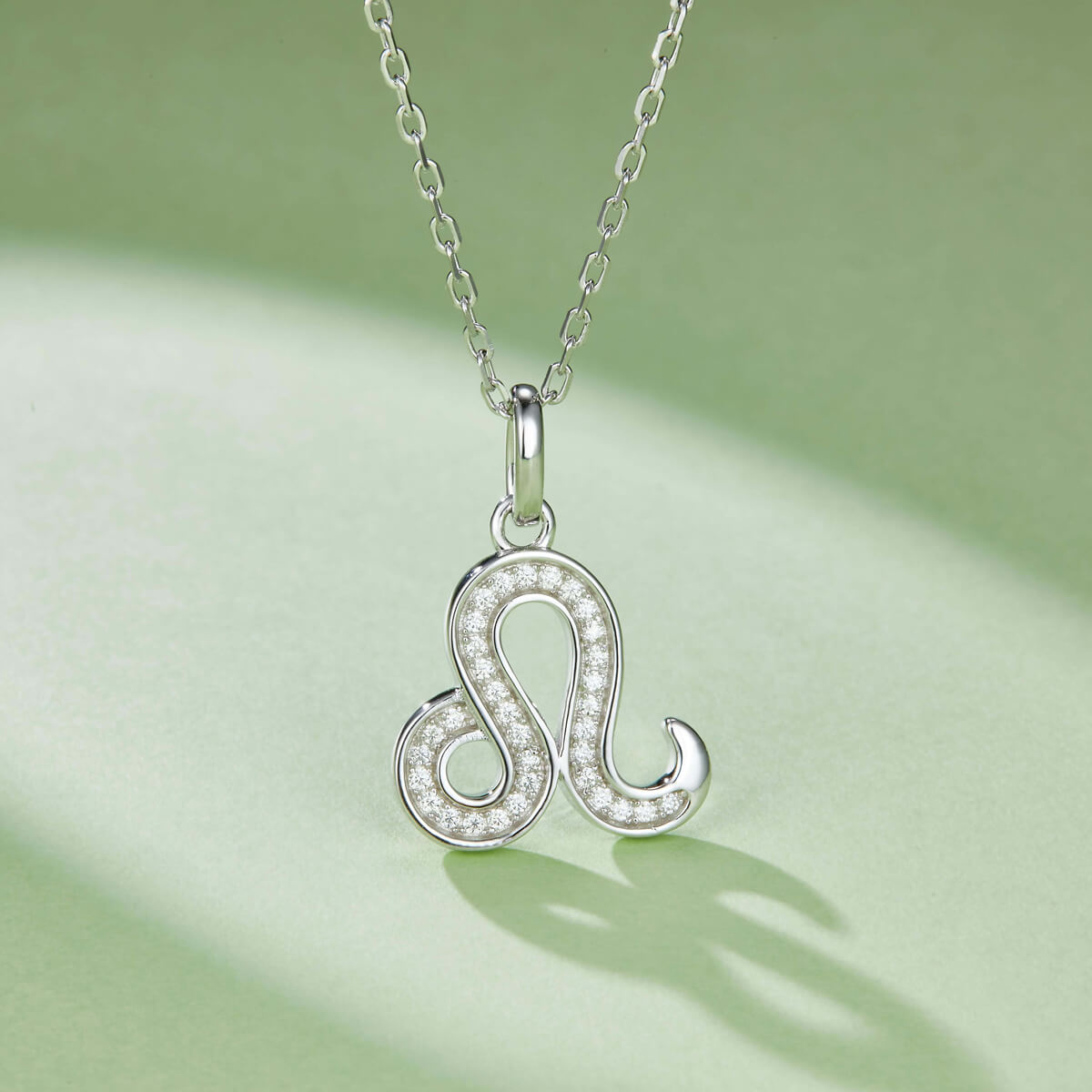 Leo of Zodiac signs Moissanite pendant necklace