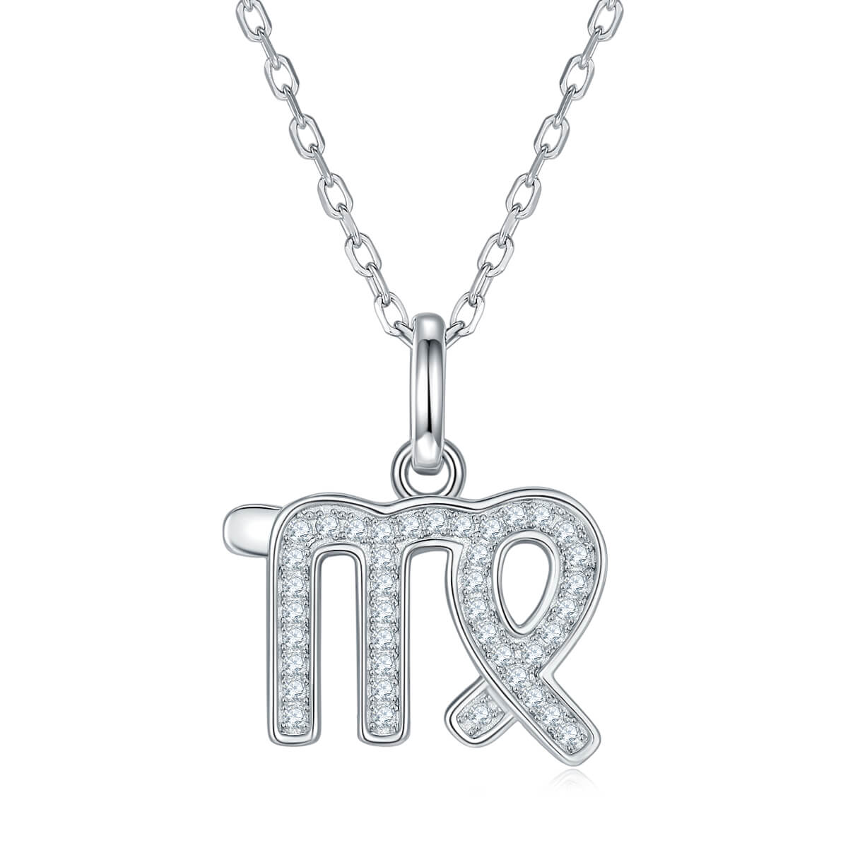 Virgo of Zodiac signs Moissanite pendant necklace
