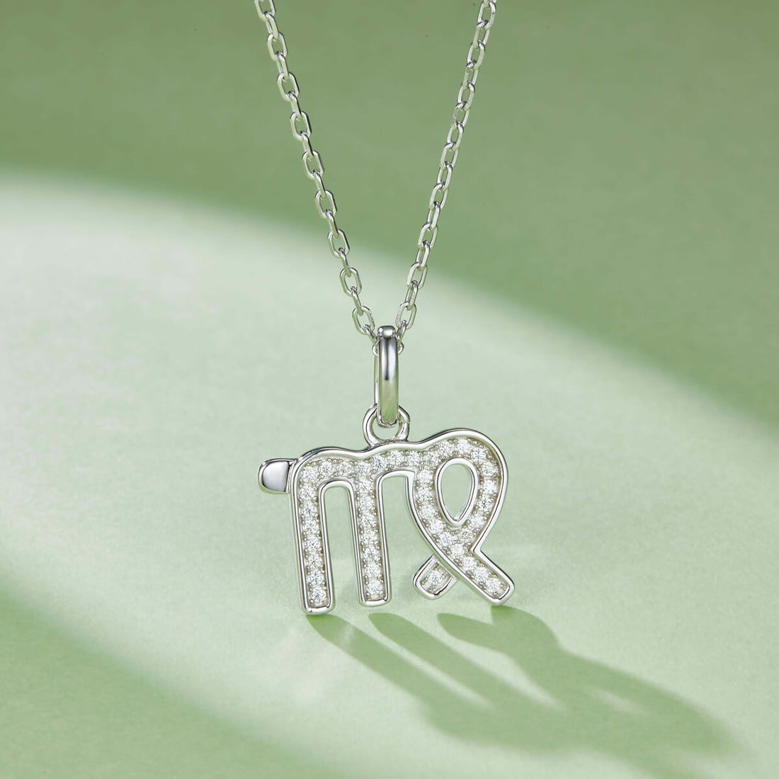 Virgo of Zodiac signs Moissanite pendant necklace