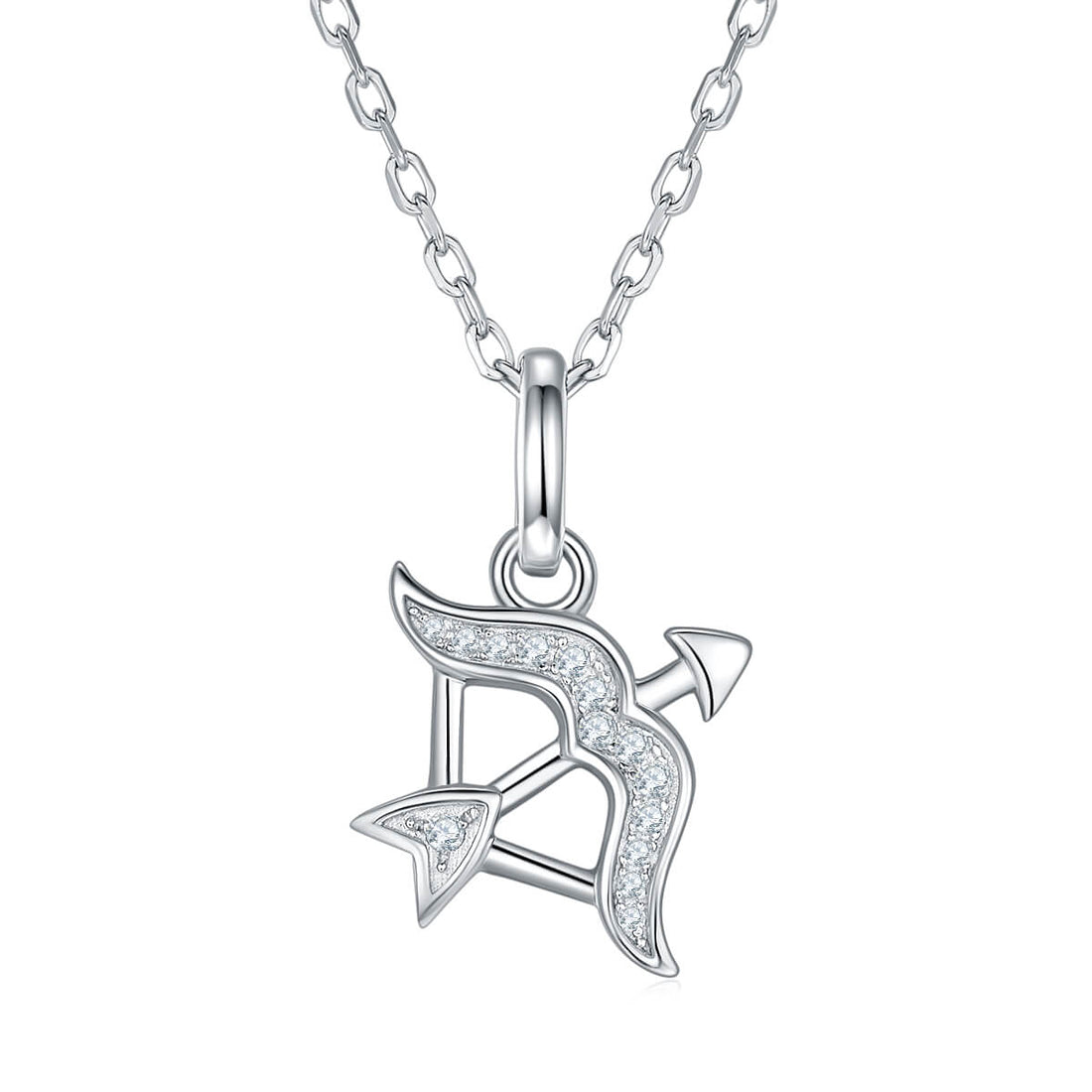Sagittarius of Zodiac signs Moissanite pendant necklace