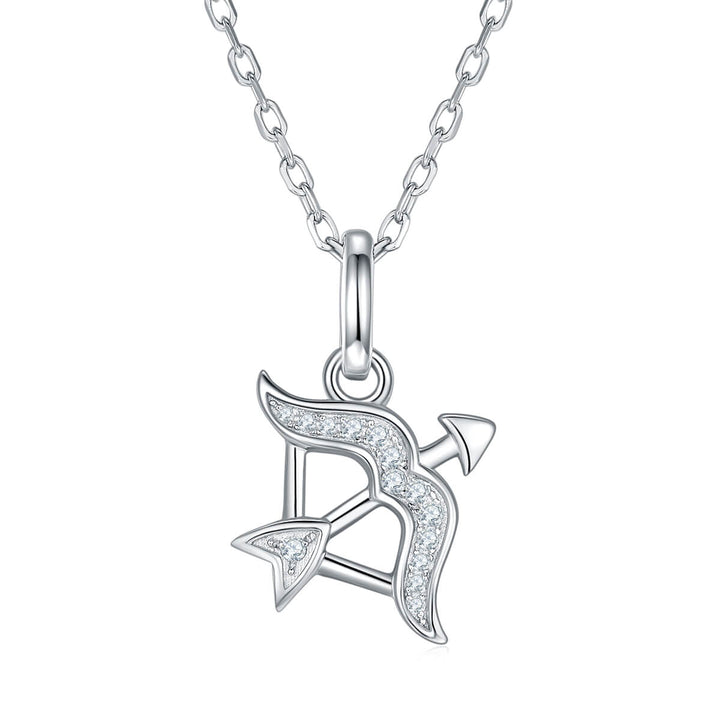 Sagittarius of Zodiac signs Moissanite pendant necklace