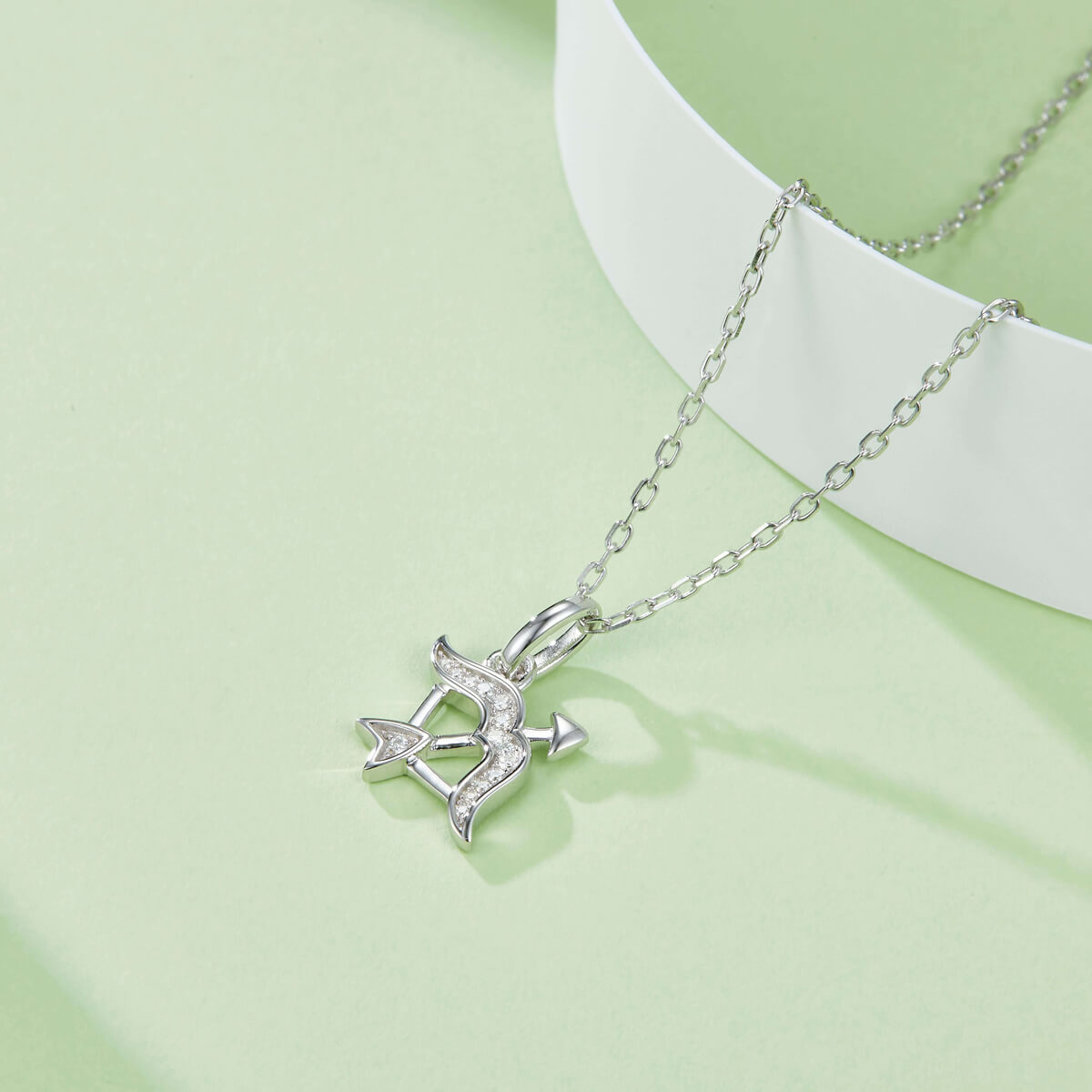 Sagittarius of Zodiac signs Moissanite pendant necklace