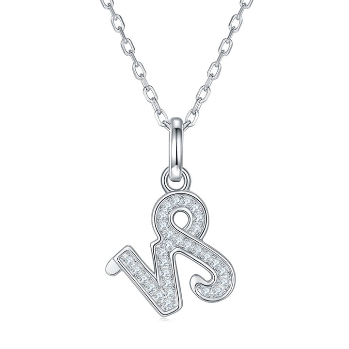 Capricorn of Zodiac signs Moissanite pendant necklace