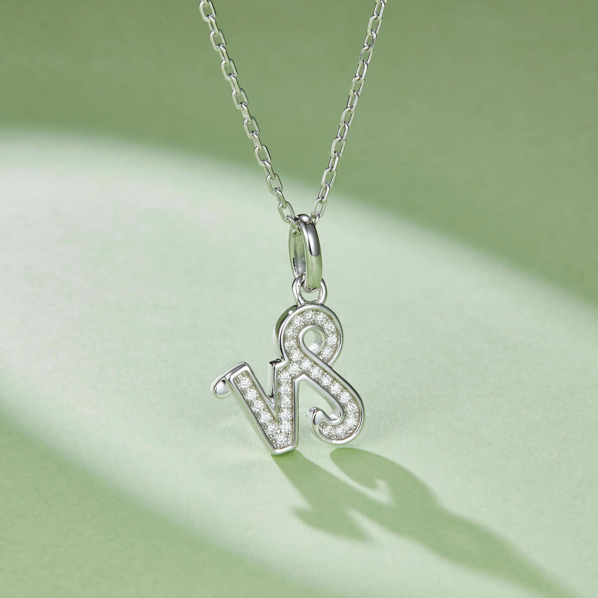 Capricorn of Zodiac signs Moissanite pendant necklace