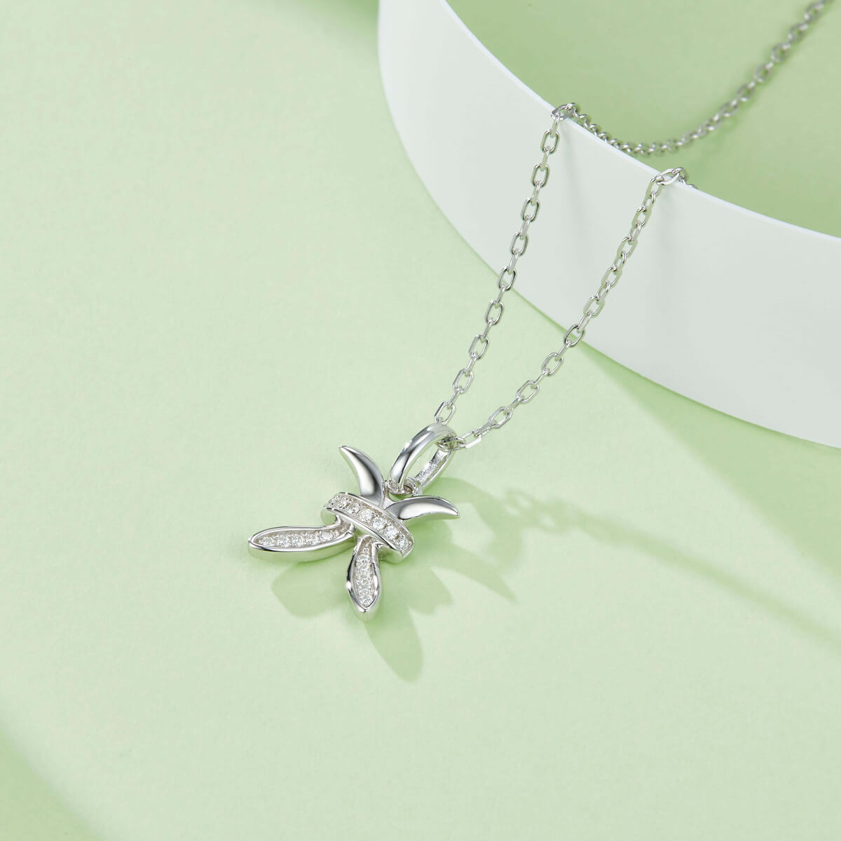Pisces of Zodiac signs Moissanite pendant necklace