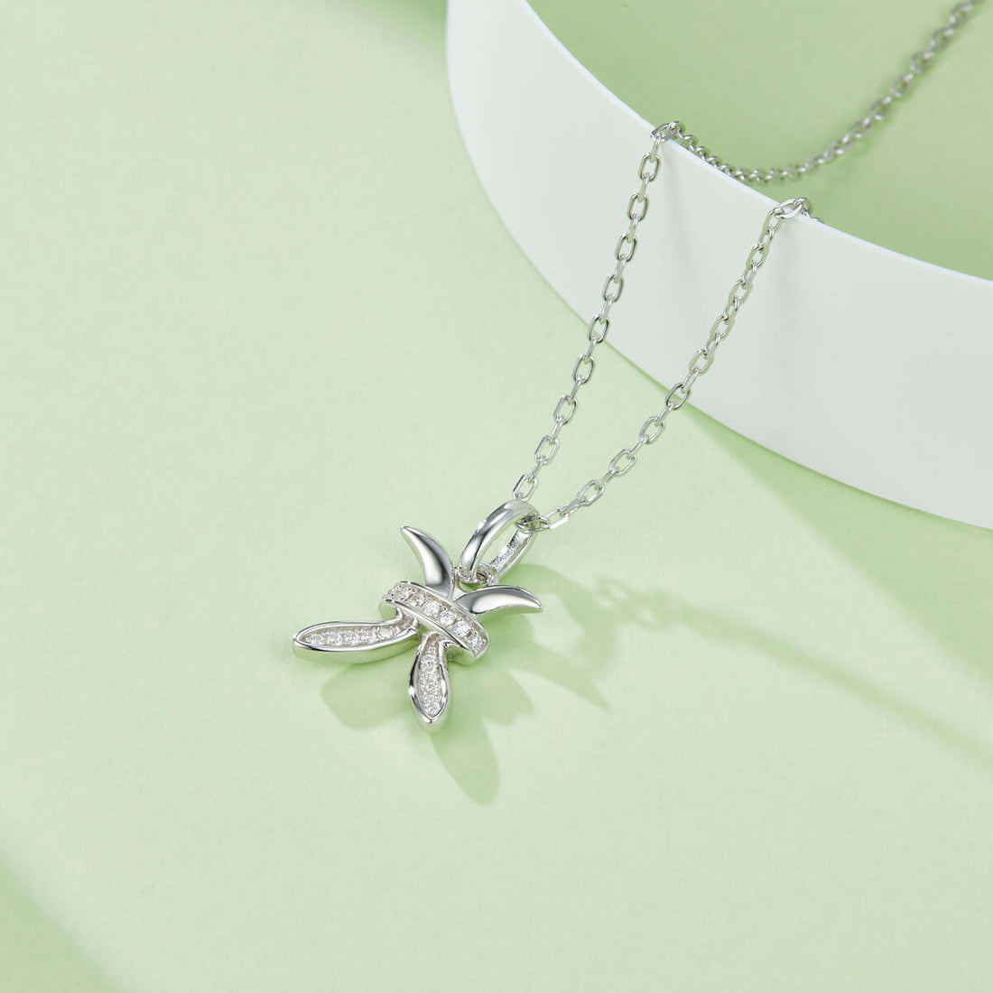 Pisces of Zodiac signs Moissanite pendant necklace