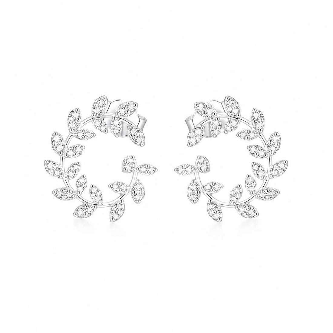 Olive shaped marquise cut lab grown diamond earrings stud