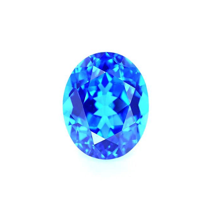 Oval Cut Lab Grown Blue Spinel