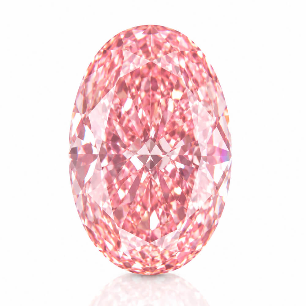 3.12ct VS1 Oval Cut Lab Grown Pink Diamond