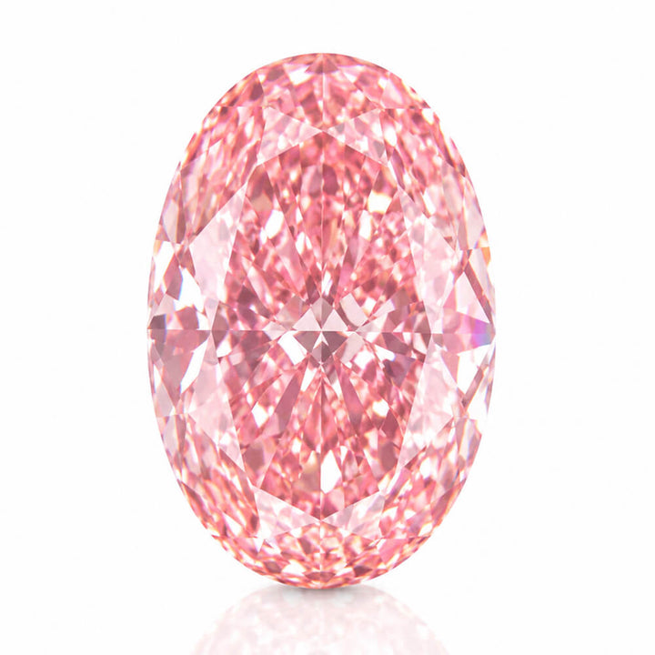 4.51ct VS1 Oval Cut Lab Grown Pink Diamond