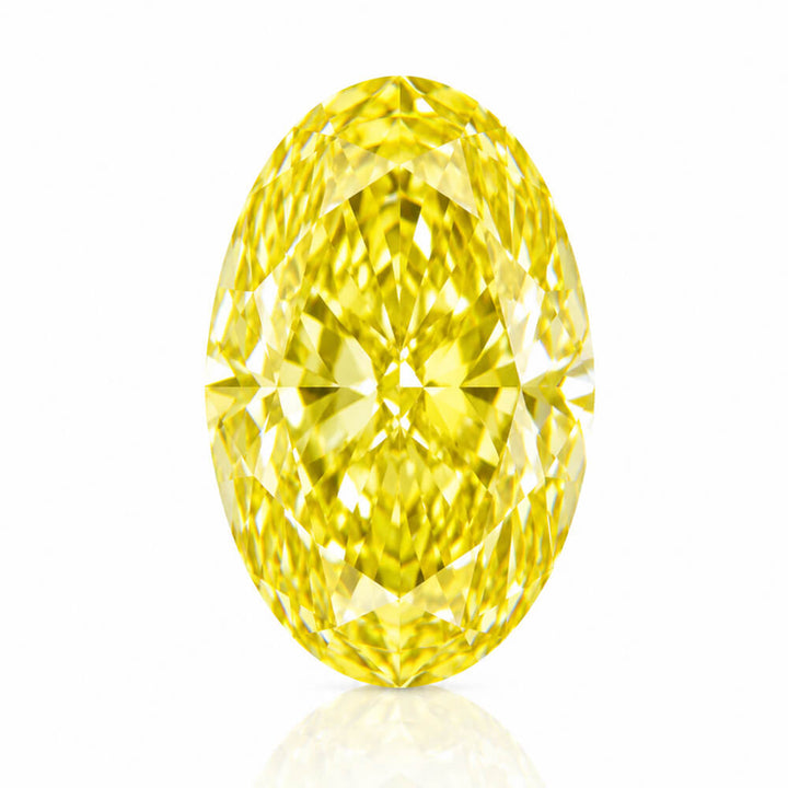 8.15ct VS1 Oval Cut Lab Grown Yellow Diamond
