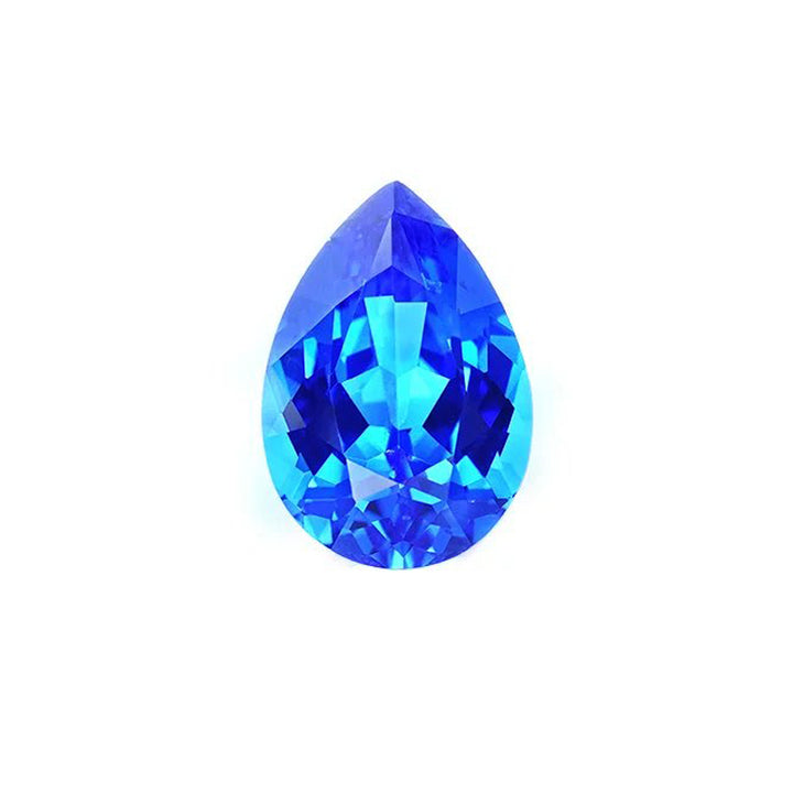 Pear Cut Lab Grown Blue Spinel