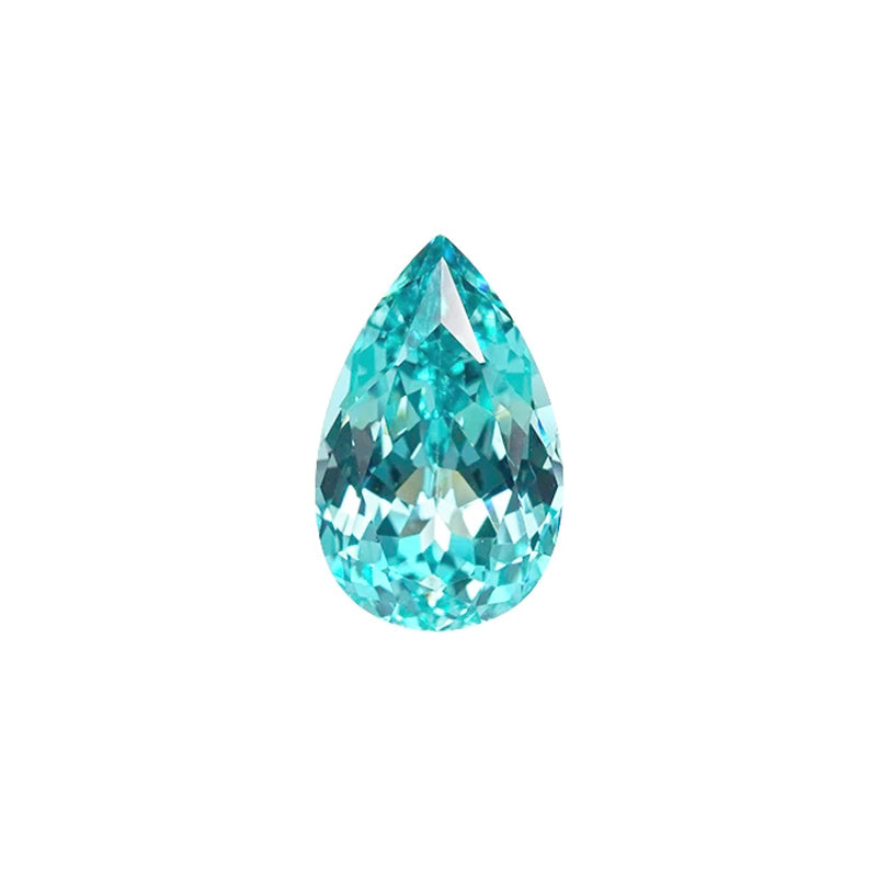 Pear Cut Lab Grown Paraiba Tourmaline