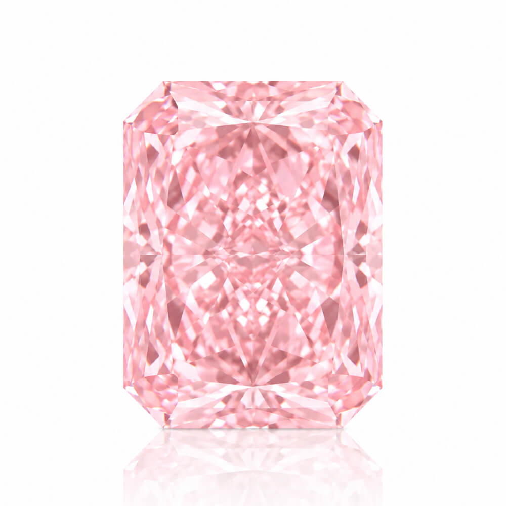 2.19ct VS1 Radiant Cut Lab Grown Pink Diamond