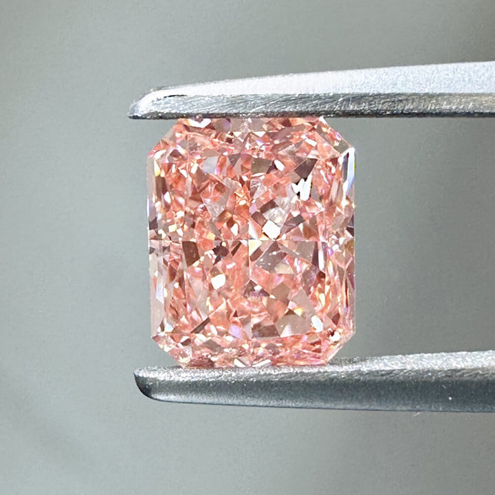 2.19ct VS1 Radiant Cut Lab Grown Pink Diamond