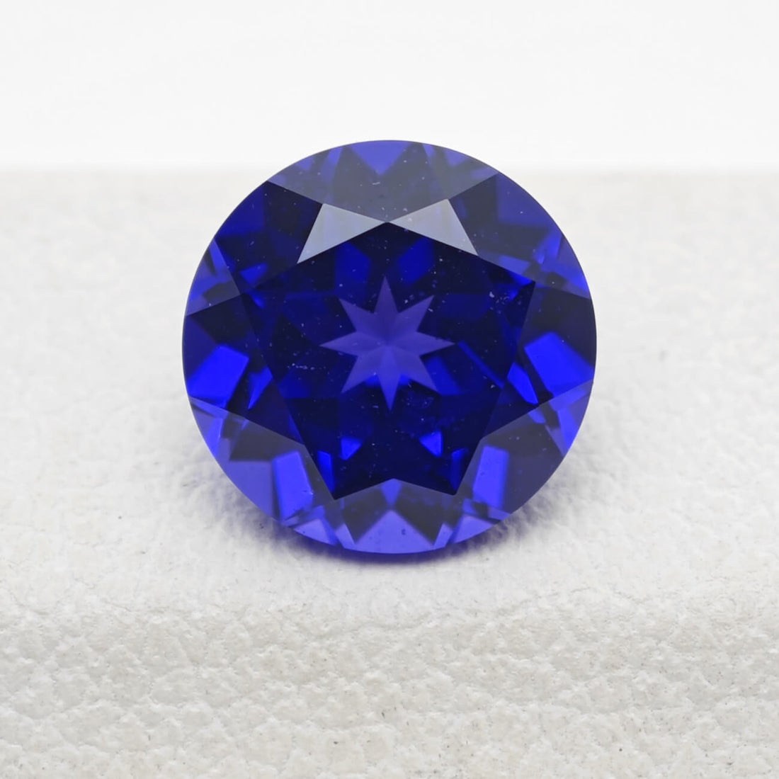 Round Brilliant Cut Lab Grown Blue Sapphire